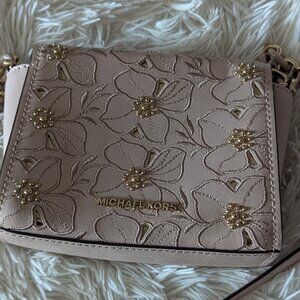 Michael Kors Pink and gold crossbody